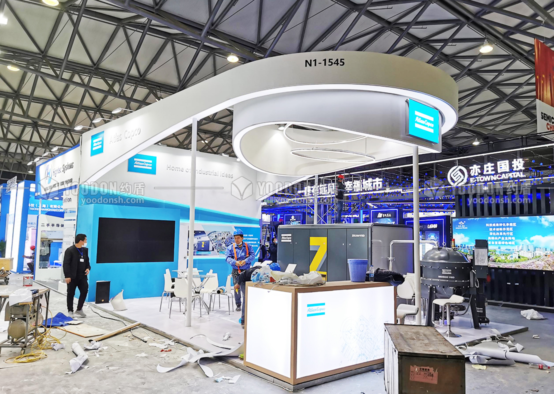 半導(dǎo)體展搭建過程